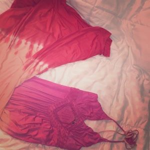 Authentic Sky maxi dress, lovely pink tie-dye